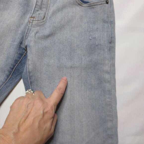 CARBON mens JEANS blue PANTS skinny FLEX zipper SIZE 29X29 - Picture 3 of 15